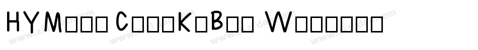 HYMingChanKeBen W字体转换